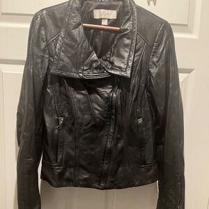 Link Women's Classic Black Leather Jacket